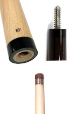 New Masse Shaft - 20" Stiff Taper - 13.5mm Hard Leather Tip -  3/8x10 Joint Cap 