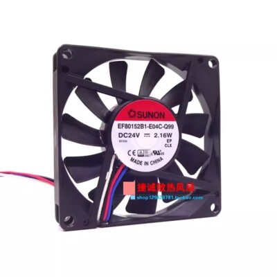 SUNON EF80152B1-E04C-Q9 EF80152B1-E04C-Q99 24V 2.16W 8015 8CM 4-Wire Cooling Fan
