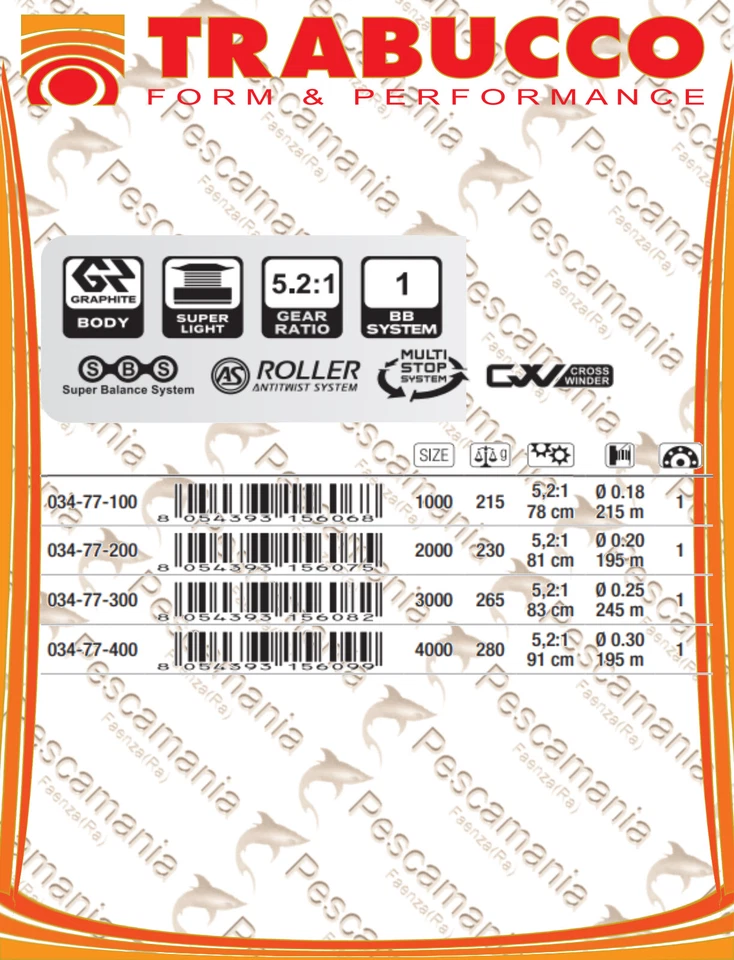 Mulinello Trabucco HYDRUS FD 1000 spinning bolo match fishing Feeder - Immagine 2 di 2