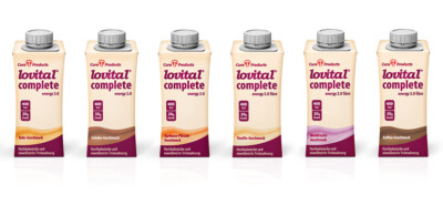 30 x lovital  complete energy 2.0 HP 200 ml Trinknahrung je 400 kcal Mischkarton