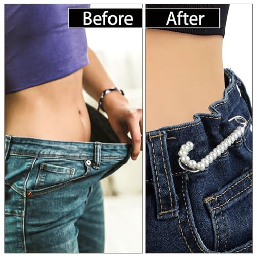 10 Pcs Large Safety Pins Fashion Pearl Brooch Pins AntiExposure Brooch