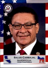 Tarjeta coleccionable 2020 Congreso de los Estados Unidos #145 Salud Carbajal Moroleon México MX
