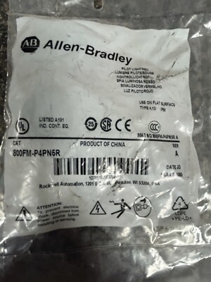 Allen Bradley 800FM-P4PN5R Series A Pilot Light Red Type 4,13