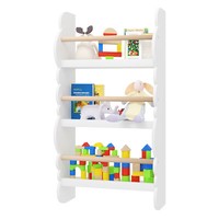 Eugad Kinder Wandregal BüCher-Organizer BüCherregal Mit 3 Ablagen Kinderregal
