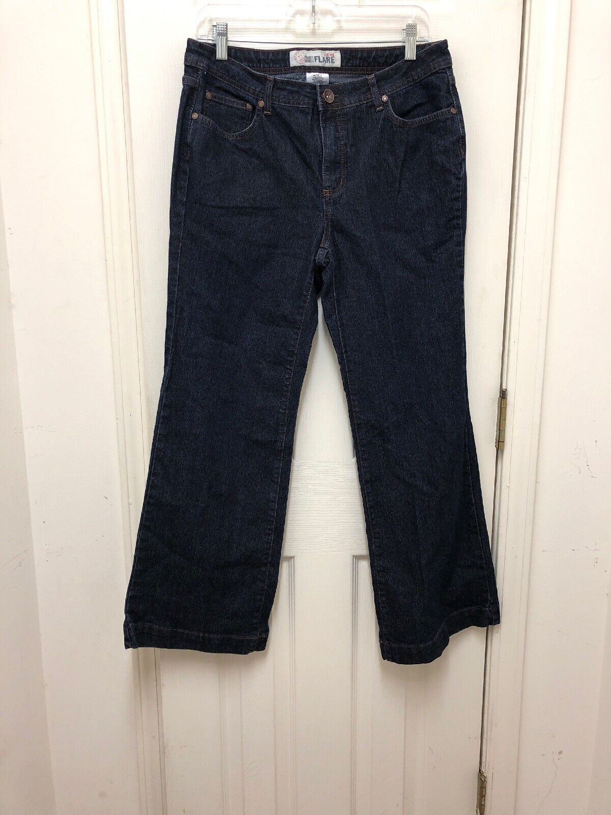 Faded Glory Womens Jeans/Size 12P/Dark Wash - image 3