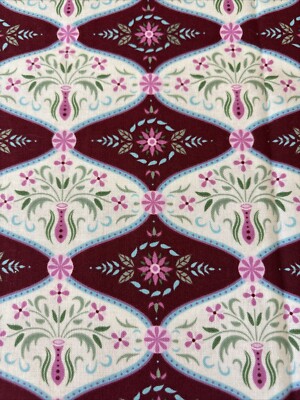 Quilters Cotton Imagezoo Legacy Studio   Bella Flora  New 1 Yd 36x44 Plum, Cream