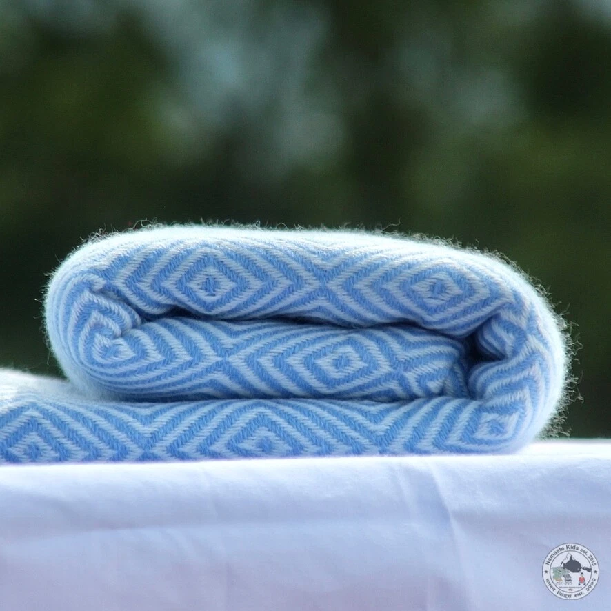 Cashmere Blanket "Gokyo (गोक्यो)" - Handcrafted from Nepal, Throw, Plaid, Quilt - Image 2 of 4