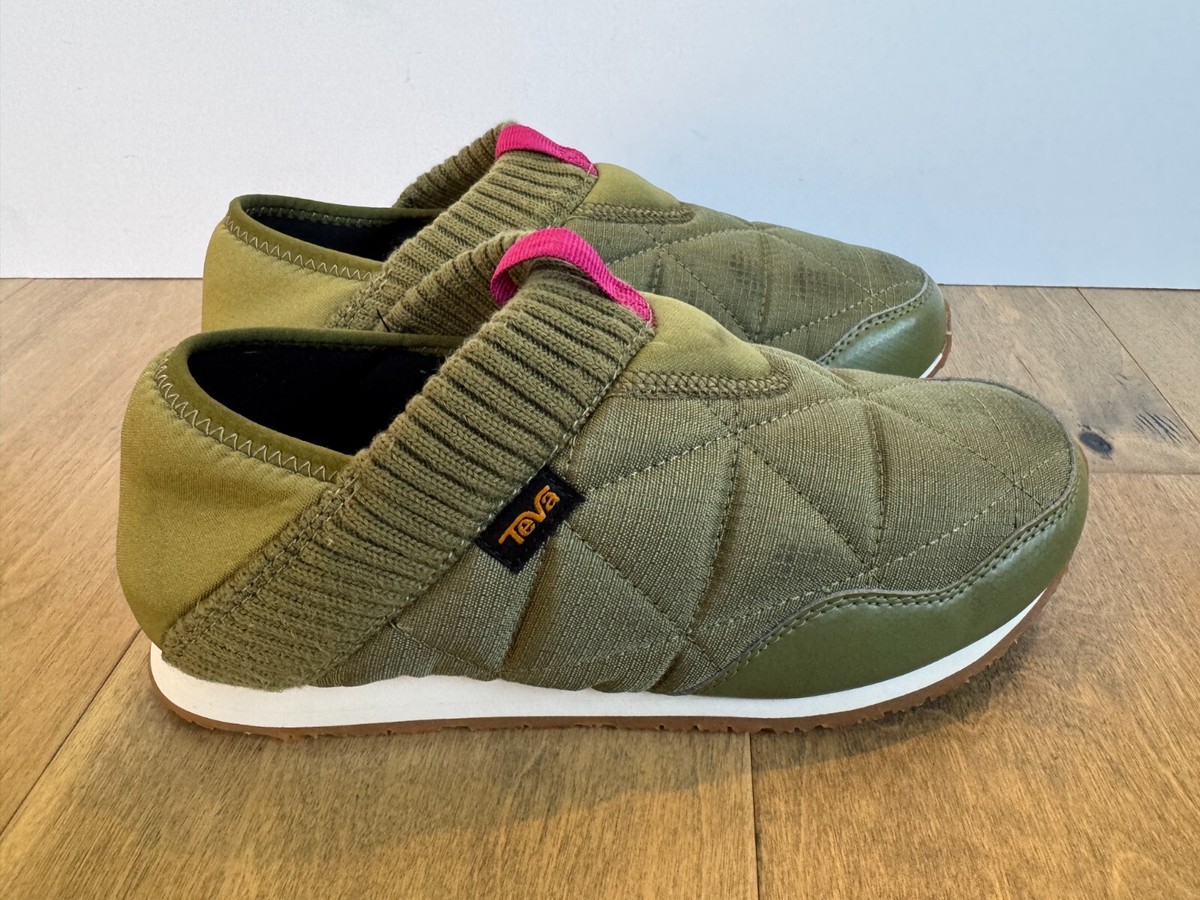 Teva ReEmber Moc Slip-On Slipper Olive Green Collapsible  display picture 1