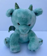 2021 FAO Schwarz Glow Brights Green Dragon Plush Stuffed Animal Toy