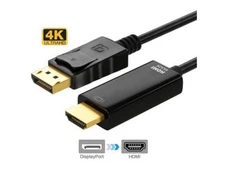 Display Port to HDMI Cable DP Adapter Converter Audio Video PC HDTV 1080P 60Hz