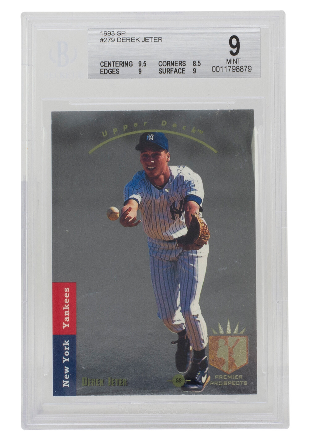 Derek Jeter 1993 SP #279 New York Yankees Baseball Card BGS MT 9 | eBay