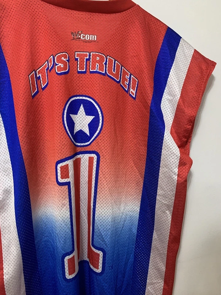 WWF Kurt Angle Jersey Wrestling Shirt Made in USA Medium - Image 3 of 4