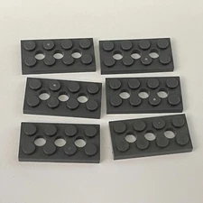 Lego 3709 Dark Gray Replacement Parts Pieces Lot of 6
