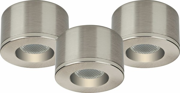 Led Spot Mini Aufputz Aufbau Leuchte MöBel Einbau Strahler 230V IP44 Dimmbar Alu-image