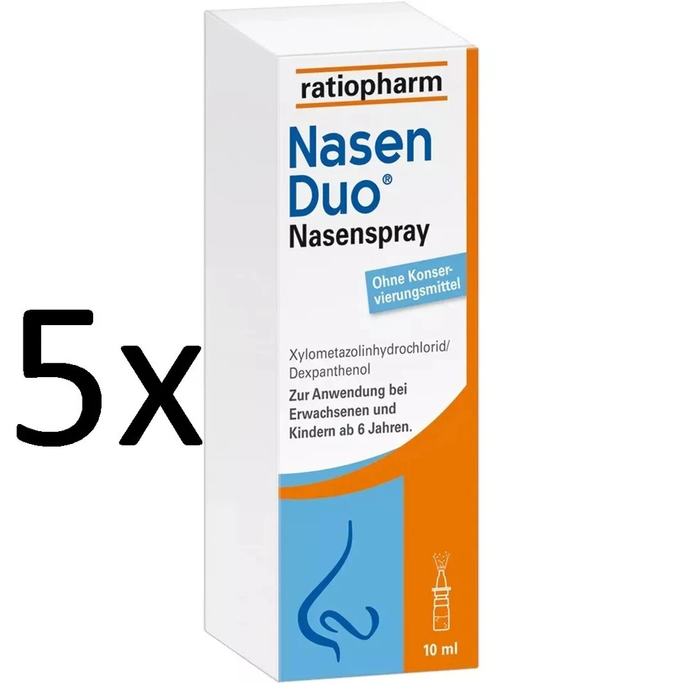 RATIOPHARM GMBH 5x NasenDuo Nasenspray ratiopharm für Erwachsene 10 ml PZN 12521543#5