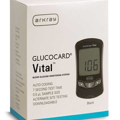 Arkray GlucoCard Vital Blood Diabetes Monitoring Kit - Black