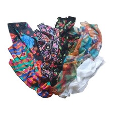 SILK SCARVES SET OF 6 A