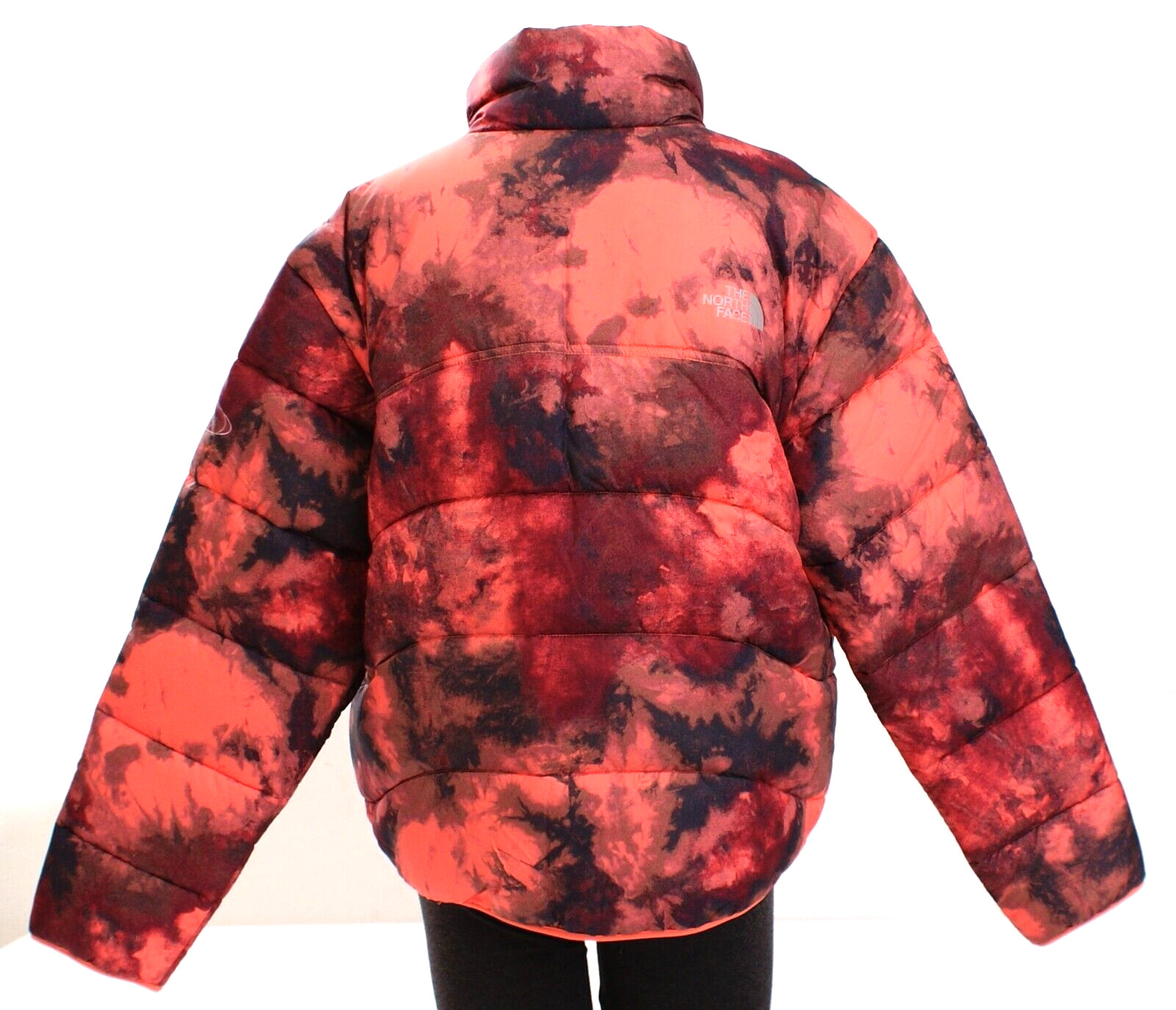 The North Face NSE Elements 2000 Coral Ice Dye Print Puffer Jacket Women's L NWT image 4