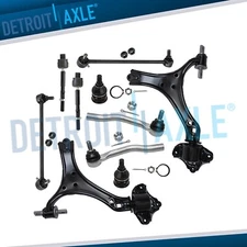 Front Lower Control Arms Sway Bars Tie Rods for 2013-2017 Honda Accord Acura TLX