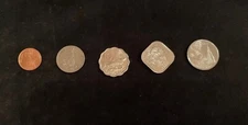 Bahamas 5 Coin Set 1 5 10 25 and Rare 15 Cent - UNC/CIRC