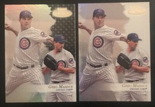 2017 Topps Gold Label Greg Maddux Class 1 Base & Black Cubs