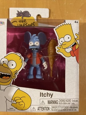 Jakks Pacific The Simpsons Wave 2 Itchy 2.5 Inch Mini Figure NEW