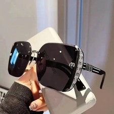 Luxury Fashion Oversized Square Sunglasses Women Outdoor Shades Glasses
