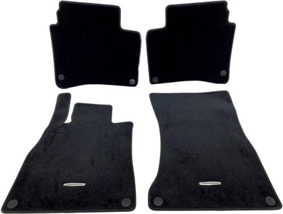 Original MB S-Klasse Satz Fußmatten Teppiche Schwarz Velours Kurz A2226806348