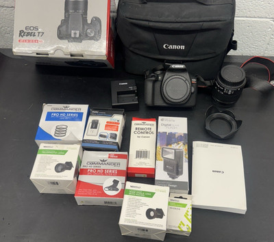 Canon Eos Rebel T7 Camera With Accessories 