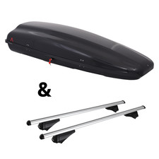 Für VW Caddy V Typ SBB / SBJ - Dachträger Menabo Tiger & Dachbox Arjes 480 Neu