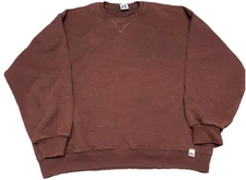 Vintage 90s Russell Athletic Men's Sweatshirt Crew Neck XL Pullover Plum L2