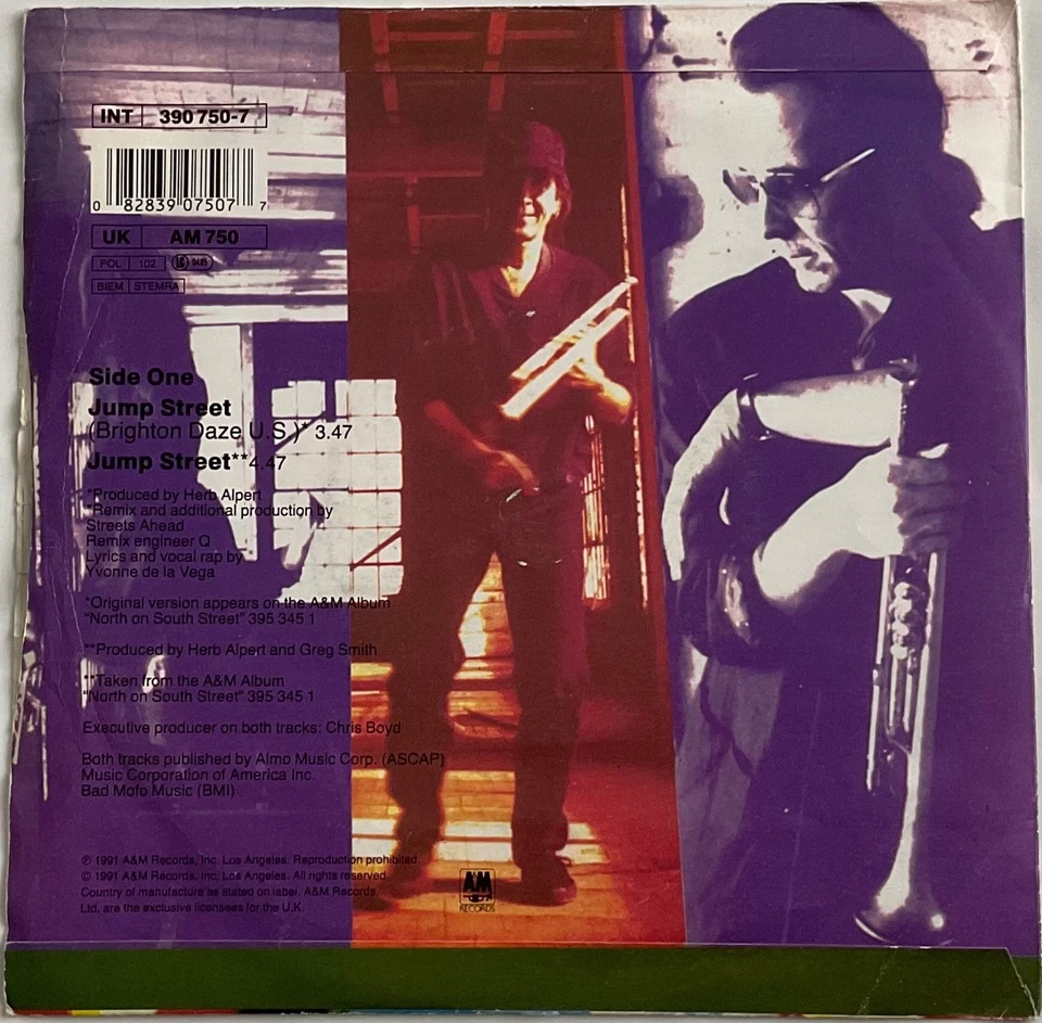 Herb Alpert - Jump Street - 7” Vinyl Single - Image 2 of 4