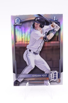 #ad #ad 2025 Bowman Draft JORDAN YOST 1st Chrome Refractor #BCD 162 Tigers $5.00