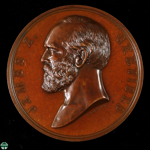 US Mint - 1881 James A Garfield Inauguration Bronze Medal - 76mm ...