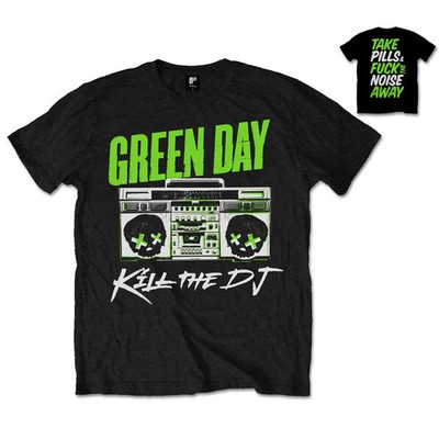 Green Day T-Shirt: Kill the DJ (Back Print) OFFICIAL NEU