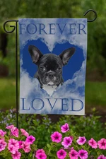 Personalized Pet Memorial Garden Flag 12x18 Forever Loved Double Sided Dog Loss