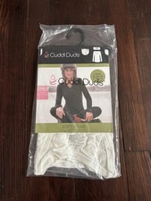 Cuddl Duds Softwear Long Sleeve V-Neck Top Medium Shirt Warm Layers With Stretch