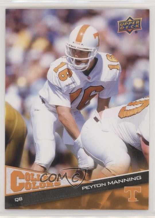 2010 Upper Deck College Colors Peyton Manning #8 HOF 0o9