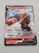 Torkoal V 024/202 Holo Ultra Rare Sword & Shield Pokemon Near Mint