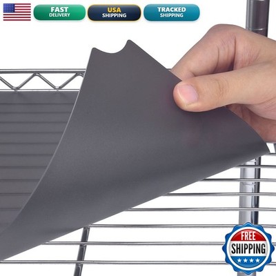 Slendor Wire Shelf Liner 16'' x 36'' Pack of 5 Gray Heavy Duty Waterproof Mats