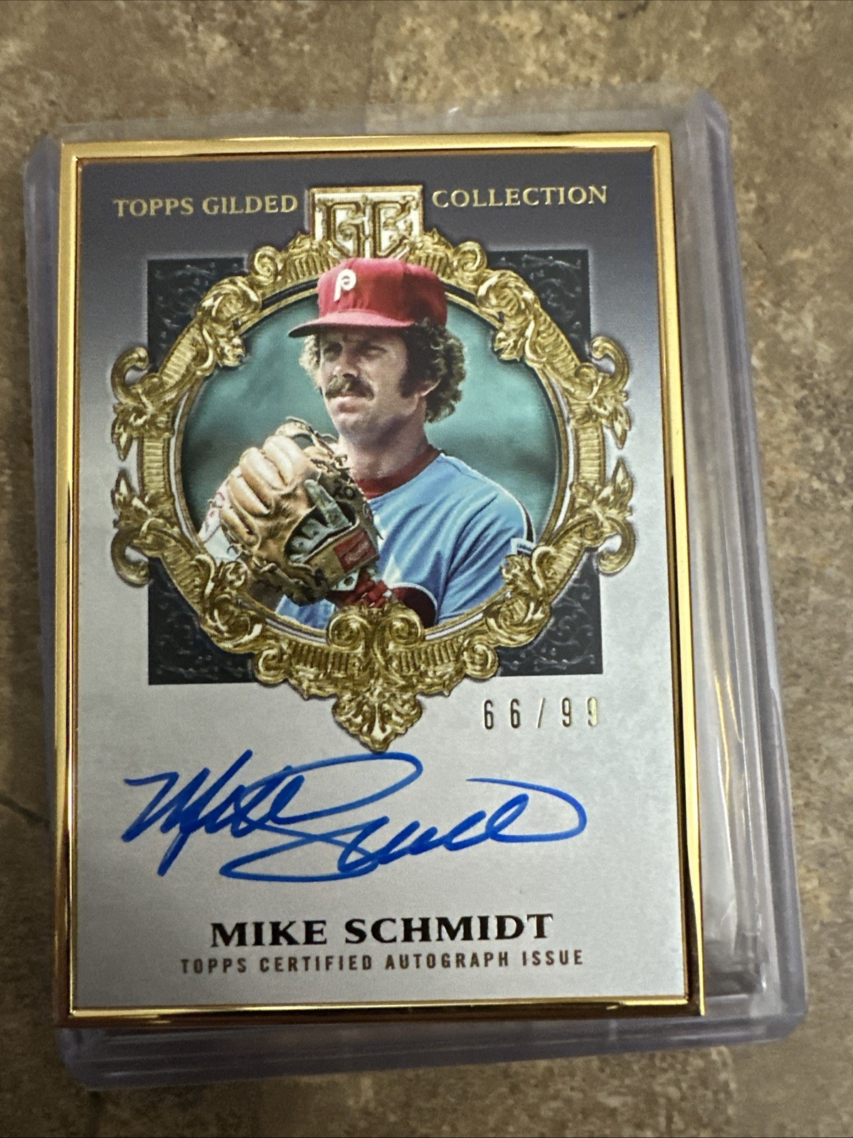 2022 Topps Gilded Collection - Gold Framed Hall of Famer Auto Mike Schmidt  /99 