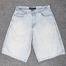 VTG Y2K Southpole Jean Shorts Mens Size 36 Baggy Denim Skater Jorts Light Wash
