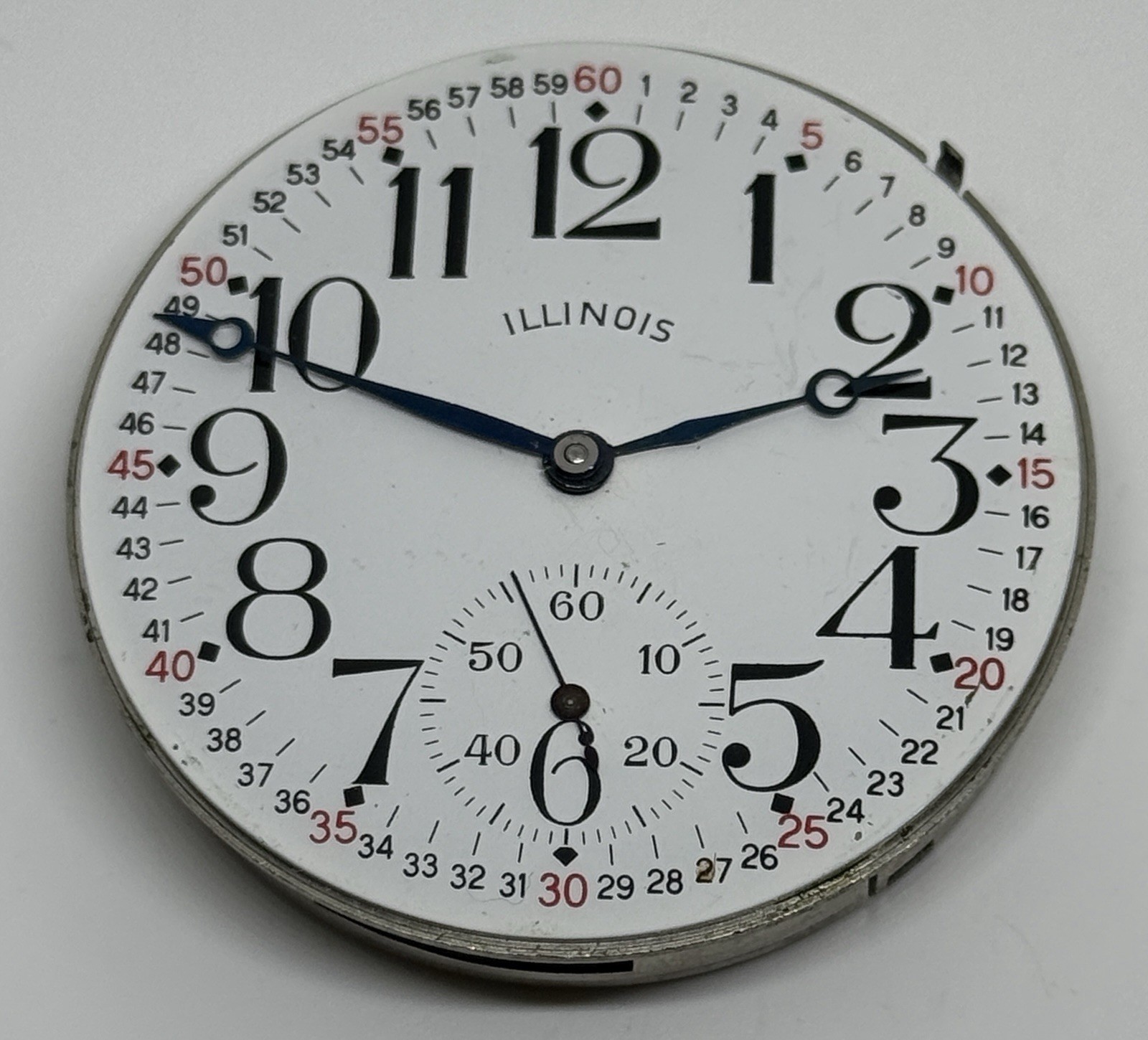 Illinois Pocket Watch Movement 15 Jewels 1903 16s Runs but needs a Service