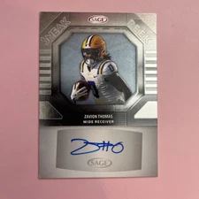 2025 Sage High Series Sneak Peek Zavion Thomas Auto #SPA-ZT LSU