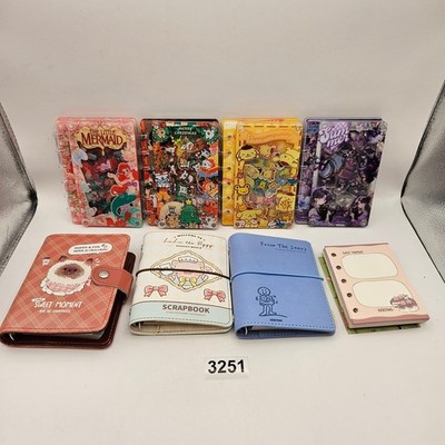 KAWAII MINI NOTEBOOK JOURNAL LOT SANRIO DISNEY MEMO SCRAPBOOK