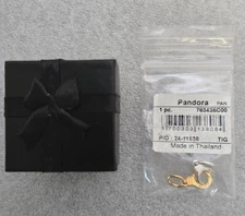 Pandora #763435C00 Openable & Splittable Handcuffs 14k Gold SterlingSilver Charm