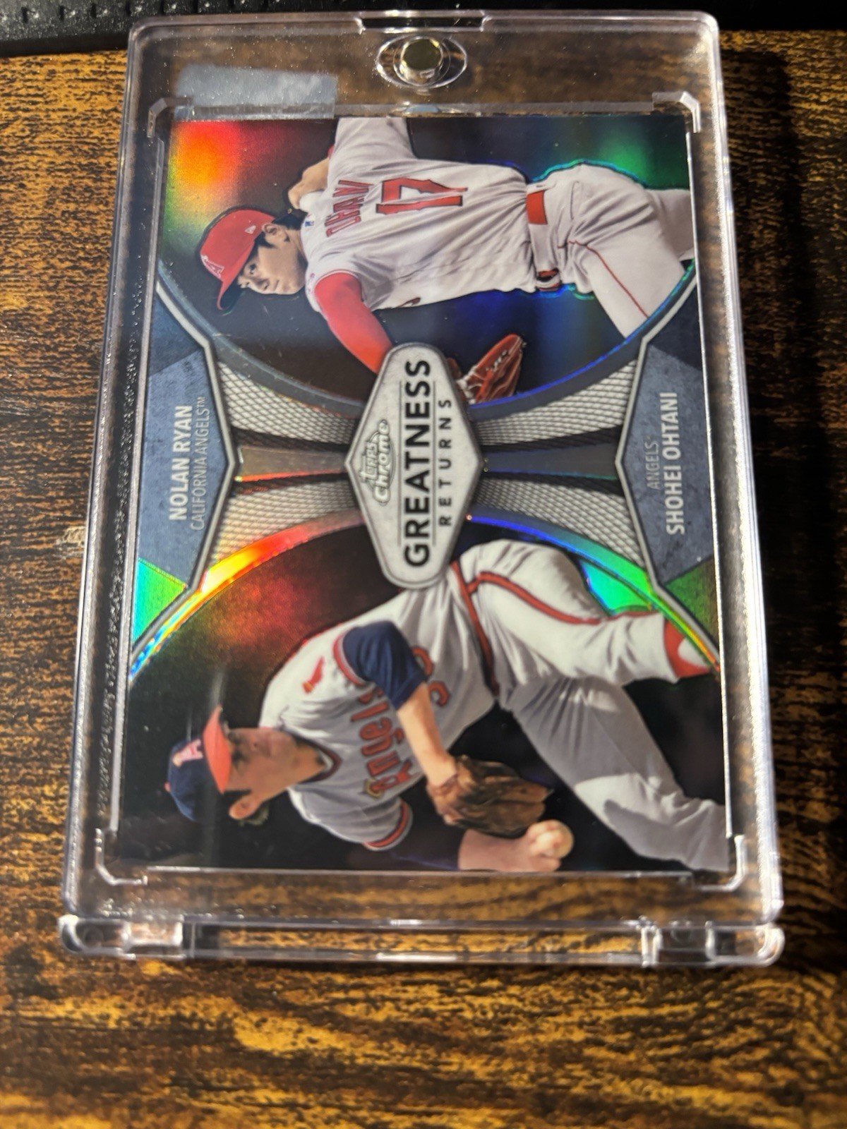 2019 Topps Chrome Greatness Returns Shohei Ohtani and Nolan Ryan #GRE-3