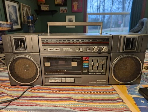 Vintage Panasonic RX-C39 Portable Stereo FM AM Cassette Boombox - Minor Issue