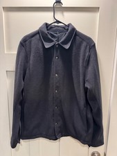 Lululemon Men's Fleece Classic-Fit Overshirt Large, dark grey