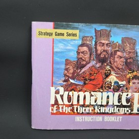 Romance Of The Three Kingdoms II Nintendo NES Manual Only